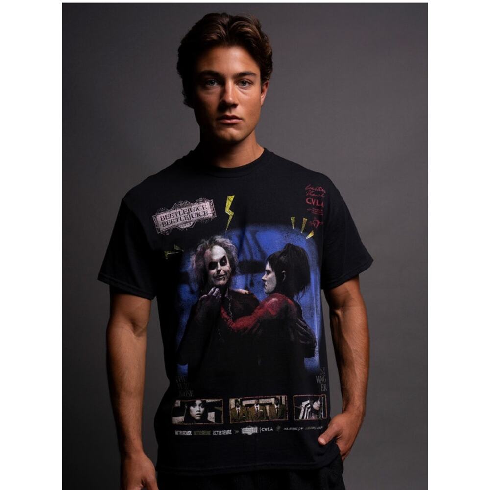 CVLA Beetlejuice Beetlejuice Shirt, Black, NWT, XL, 100%‎ Cotton